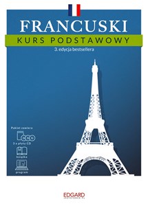 Obrazek Francuski Kurs podstawowy książka + 3 płyty CD + program