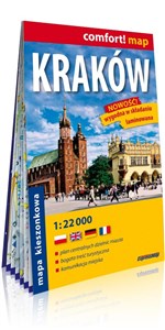 Obrazek Kraków kieszonkowy laminowany plan miasta 1 : 22 000