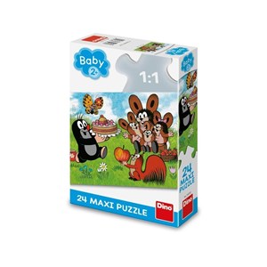 Obrazek Puzzle baby 24 Krecik Urodziny