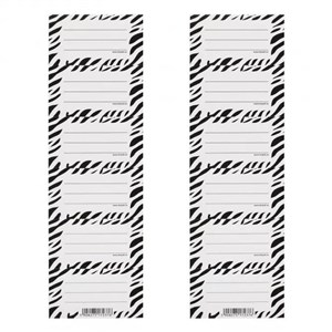 Picture of Naklejki na zeszyt Zebra (25szt)