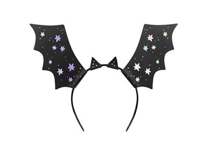 Obrazek Opaski nietoperze 23x30cm czarna 4szt