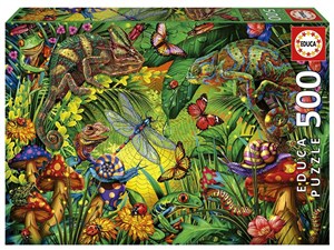 Obrazek Puzzle 500 Kolorowy las
