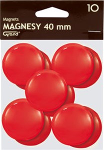 Picture of Magnesy 40 mm czerwone 10 sztuk