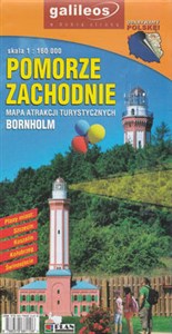 Obrazek Pomorze Zachodnie mapa atrakcji turystycznych 1:160 000