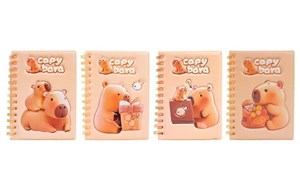 Obrazek Notes B6 80K linia Kapibara mix