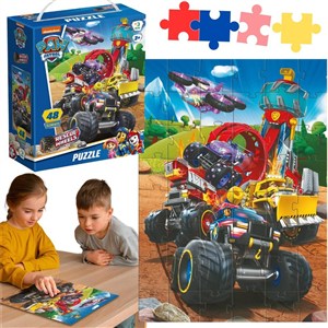 Obrazek Puzzle 48 Psi Patrol pojazdy