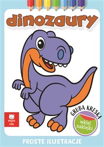 Obrazek Dinozaury. Gruba kreska