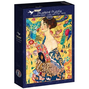 Obrazek Puzzle 2000 Kobieta z wachlarzem, Gustav Klimt