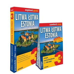 Picture of Litwa, Łotwa, Estonia 3w1: przewodnik + atlas + mapa