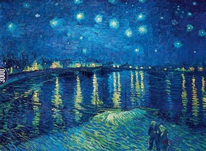 Obrazek Puzzle 3000 Gwiaździsta noc nad Ronem, van Gogh