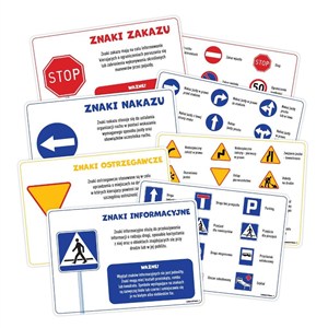 Obrazek Plansze edukacujne - znaki drogowe