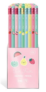 Obrazek Ołówek z gumką Tutti Frutti (72szt)