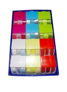 Obrazek Wstążka ozdobna 15mmx3m 3szt (12kpl)