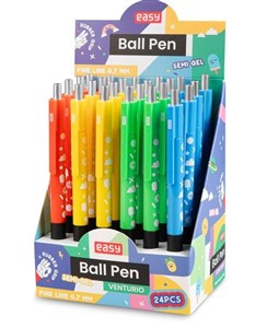 Obrazek Długopis automatyczny niebieski (24szt) EASY