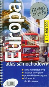 Obrazek Europa atlas samochodowy 1:1 500 000