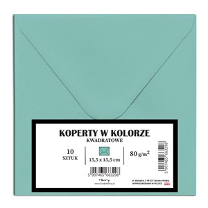 Obrazek Koperty KW mięta 10szt