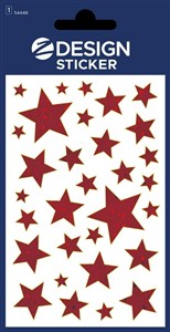Obrazek Naklejki foliowe - czerwone gwiazdy