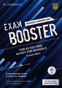 Obrazek Exam Booster for A2 Key and A2 Key for Schools without Answer Key with Audio for the Revised 2020 Exams