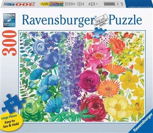 Picture of Puzzle 2D 300 duży format Kwietna tęcza 17129