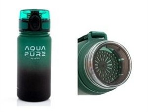 Obrazek Bidon Aqua Pure 400ml green/black ASTRA