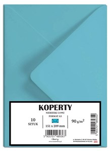 Obrazek Koperty A5 niebieskie 10szt