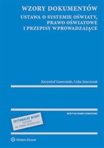 Obrazek Wzory dokumentów ustawa o systemie oświaty, prawo oświatowe i przepisy wprowadzające