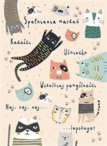 Picture of Karnet B6 Beżowe koty