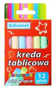 Obrazek Kreda tablicowa 12szt kolor
