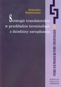 Obrazek Strategie translatorskie w przekładzie terminologii z dziedziny zarządzania