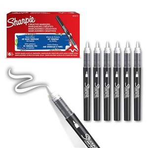 Obrazek Markery akrylowe białe (6szt)