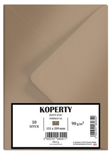 Picture of Koperty A5 złote 10szt