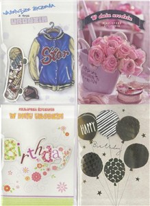 Picture of Karnet A5 grający Urodziny MIX