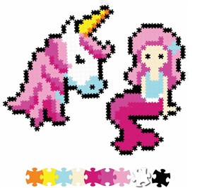 Picture of Puzzelki Pixelki Jixelz Bajkowi Przyjaciele 700 elementów