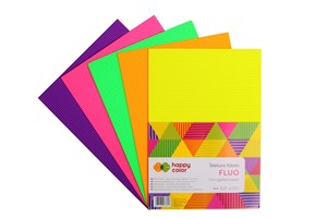 Picture of Tektura falista Happy Color fluo A4 5 kolorów 5 arkuszy