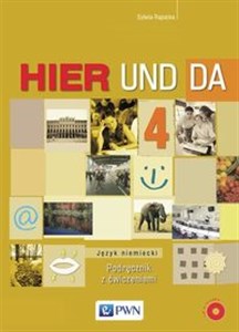 Obrazek Hier und da 4 Podręcznik z ćwiczeniami Język niemiecki Szkoła ponadgimnazjalna