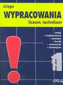 Obrazek Wypracowania 1 ściąga Liceum technikum