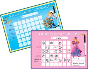 Obrazek Tablica dobrego zachowania niebieska