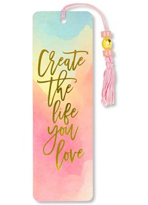 Picture of Zakładka do książki Zmierzch Akwarela Peter Pauper Press Wstążka z frędzlem i koralikiem