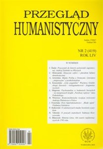 Obrazek Przegląd humanistyczny 2/2010