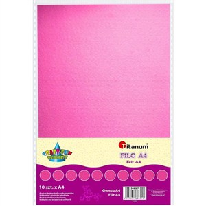 Obrazek Filc A4 różowy 10szt