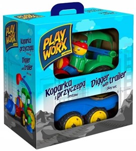 Obrazek Koparka w kolorowym pudełku