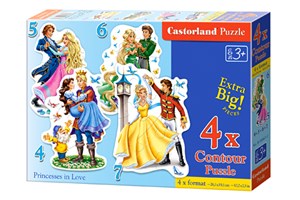 Picture of Puzzle 4-5-6-7 Princesses in Love B-04461