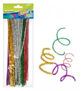 Obrazek Ozdoba dekoracyjna druciki powlekane metaliczne