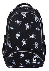 Picture of Plecak trzykomorowy czarny Kosmonauci