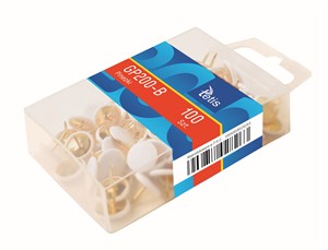 Picture of Pinezki białe Tetis 100 sztuk