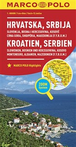 Obrazek Chorwacja, Słowenja, Albania, Czarnogóra Mapa