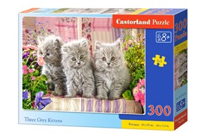 Picture of Puzzle Three Grey Kittens 300 B-30330