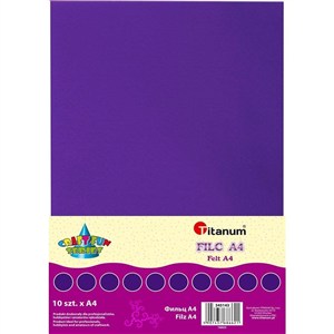 Obrazek Filc A4 fioletowy 10szt