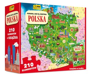 Picture of Poznawaj baw się odkrywaj Polska Puzzle+książka