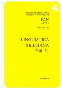 Picture of Linguistica Silesiana vol 31
